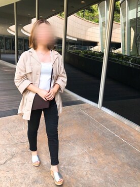 「Miminy Piminy（ミミニー ピミニー）のアイテム（シューズ）」を使った、Aoi.さん（レディース・147cm）の夏コーディネート