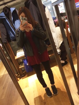 「BACKS（バックス）のアイテム（トップス）」を使った、たむさん（レディース・159cm）の秋コーディネート