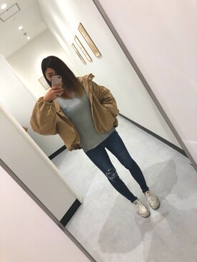 「BACKS（バックス）のアイテム」を使った、たむさん（レディース・159cm）の冬コーディネート