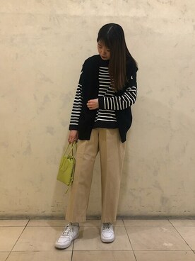 黒ベスト のレディース人気ファッションコーディネート Wear