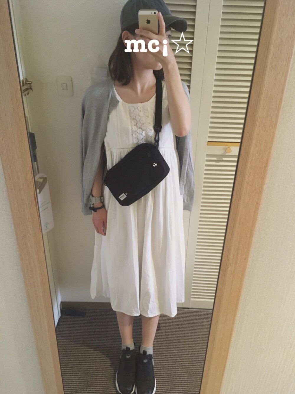 「w closetのアイテム（ワンピース/ドレス、ホワイト系）」を使った、mc¡☆さん（レディース・163cm）の夏コーディネートの1枚目の写真