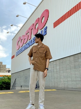 「costco」｜Darren Chanさん（メンズ・173cm）の夏コーディネート