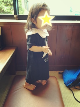 「CONVERSE（コンバース）のアイテム（ワンピース/ドレス）」を使った、♔Hinami♔さん（キッズ・80cm）の夏コーディネート