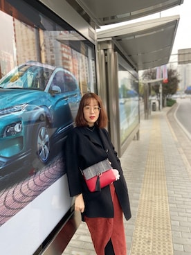 「冬日穿搭」｜Lesienさん（レディース・162cm）の秋コーディネート