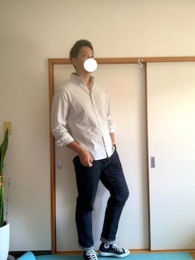 「アイテム（腕時計、ブラウン系）」を使った、すけさん（メンズ・188cm）の夏コーディネート