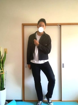 「アイテム（その他トップス、ホワイト系）」を使った、すけさん（メンズ・188cm）の夏コーディネート
