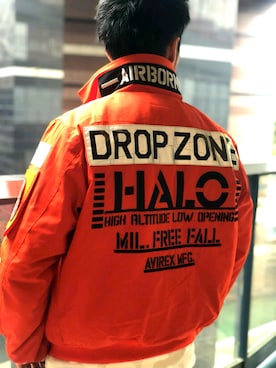 MA-1 モデファイ ハロ/MA-1 MOD HALO【Avirex Military Camp】を使った