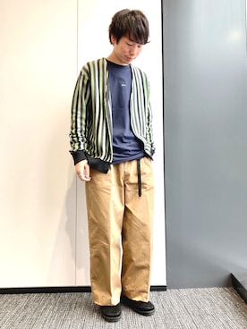「A.P.C.（アーペーセー）のアイテム」を使った、TAMBATA NAOTOさん（メンズ・171cm）の秋コーディネート