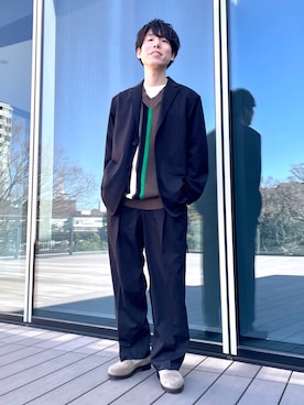 「Gramicci（グラミチ）のアイテム（ジャケット/アウター）」を使った、TAMBATA NAOTOさん（メンズ・171cm）の春コーディネート