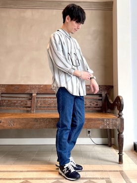 「A.P.C.（アーペーセー）のアイテム」を使った、TAMBATA NAOTOさん（メンズ・171cm）の春コーディネート
