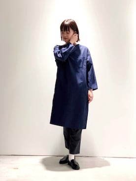 「orcival」｜「アイテム（チュニック）」を使った、YONEDAさん（レディース・163cm）の夏コーディネート