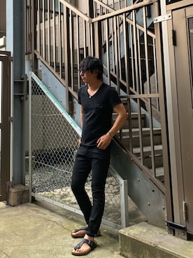 「MAYK（メイク）のアイテム」を使った、KOUさん（メンズ・177cm）の夏コーディネート