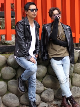 「CONVERSE TOKYO（コンバーストウキョウ）のアイテム（アクセサリー）」を使った、KOUさん（メンズ・177cm）の秋コーディネート
