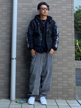 「やっぱりストリートが好き」｜「アイテム（ナイロンジャケット）」を使った、KOUさん（メンズ・177cm）の秋コーディネート