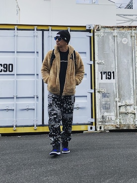 「CONVERSE TOKYO（コンバーストウキョウ）のアイテム（アクセサリー）」を使った、KOUさん（メンズ・177cm）の冬コーディネート