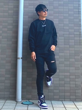 「CONVERSE TOKYO（コンバーストウキョウ）のアイテム（アクセサリー）」を使った、KOUさん（メンズ・177cm）の春コーディネート