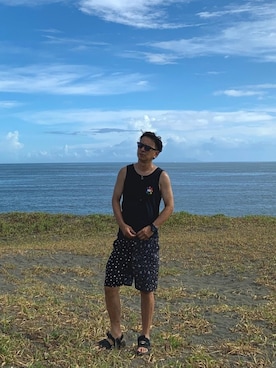 「MAYK（メイク）のアイテム」を使った、KOUさん（メンズ・177cm）の夏コーディネート