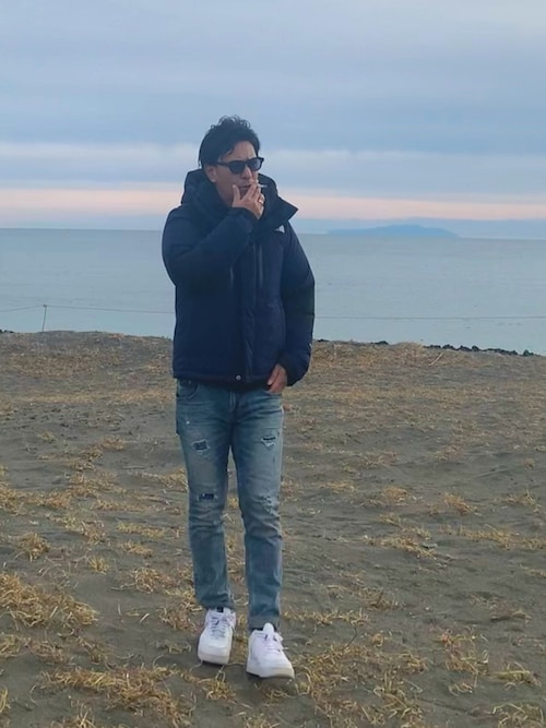 Kou Nike スニーカーのダウンジャケット コートを使ったコーディネート Sciaky