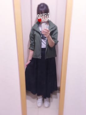 「スタンスミス」｜れをままさん（レディース・163cm）の秋コーディネート