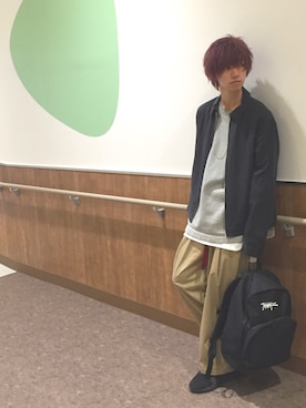 「ディスクブレイズ」｜「アイテム（ジャケット/アウター）」を使った、千波康太郎さん（メンズ・175cm）の冬コーディネート