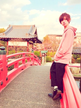 千波康太郎さん（メンズ・175cm）の春コーディネート