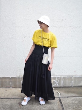 「Steven Alan（スティーブンアラン）のアイテム（帽子）」を使った、鈴木（suzuki）さん（レディース・168cm）の春コーディネート