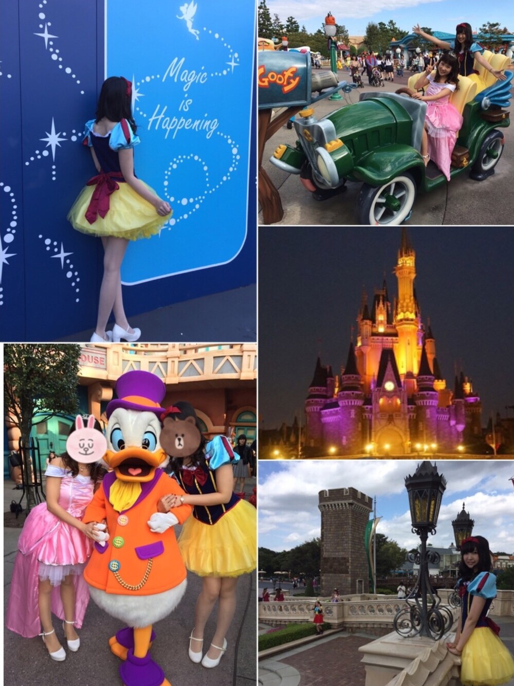 「Dハロ、TDL、白雪姫、ハロウィン、ディズニーランド、HappyHalloween」｜「HappyHalloween♡のアイテム（ワンピース、その他）」を使った、ぴぴ♡さん（レディース・165cm）の秋コーディネートの1枚目の写真