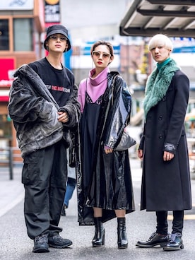 「LAD MUSICIAN（ラッドミュージシャン）のアイテム（帽子）」を使った、KULO さん（メンズ・180cm）の秋コーディネート