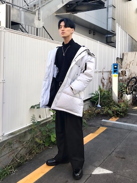 「HUGO（ヒューゴ）のアイテム（ジャケット/アウター）」を使った、KULO さん（メンズ・180cm）の冬コーディネート