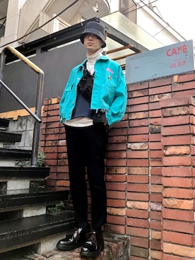 「doublet（ダブレット）のアイテム（ブルゾン）」を使った、KULO さん（メンズ・180cm）の冬コーディネート