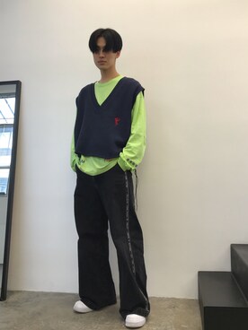 「doublet（ダブレット）のアイテム（トップス）」を使った、KULO さん（メンズ・180cm）の冬コーディネート