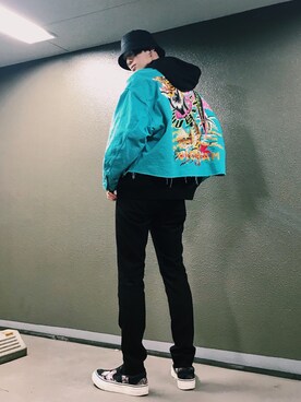 「doublet（ダブレット）のアイテム（ブルゾン）」を使った、KULO さん（メンズ・180cm）の冬コーディネート