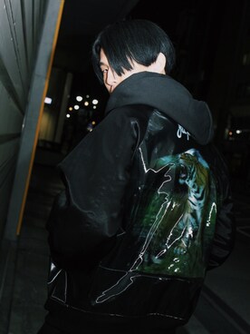 「doublet（ダブレット）のアイテム（ブルゾン）」を使った、KULO さん（メンズ・180cm）の冬コーディネート