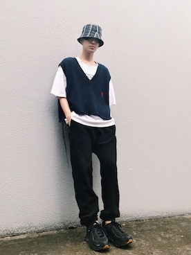 「doublet（ダブレット）のアイテム（トップス）」を使った、KULO さん（メンズ・180cm）の春コーディネート