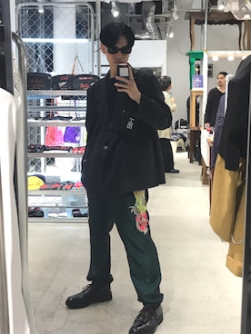 「doublet（ダブレット）のアイテム（パンツ）」を使った、KULO さん（メンズ・180cm）の夏コーディネート