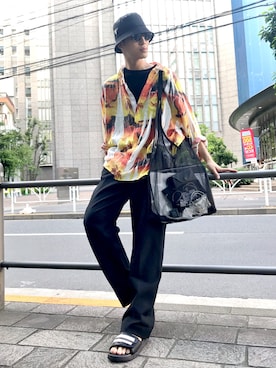 「doublet（ダブレット）のアイテム（トップス）」を使った、KULO さん（メンズ・180cm）の夏コーディネート