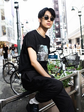 「doublet（ダブレット）のアイテム（パンツ）」を使った、KULO さん（メンズ・180cm）の夏コーディネート