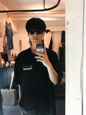 「DISCOVERED（ディスカバード）のアイテム（トップス）」を使った、KULO さん（メンズ・180cm）の秋コーディネート
