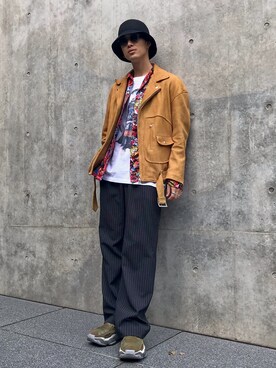 「NOISE MAKER（ノイズメーカー）のアイテム」を使った、KULO さん（メンズ・180cm）の秋コーディネート