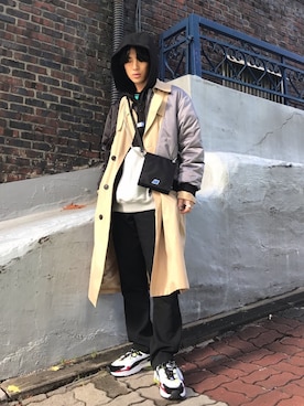 「ADER error（アーダーエラー）のアイテム（バッグ）」を使った、KULO さん（メンズ・180cm）の秋コーディネート