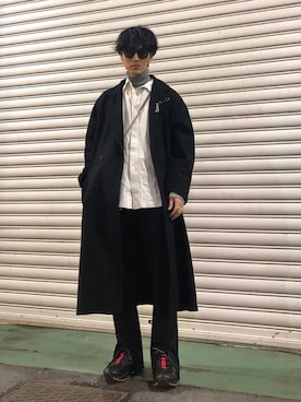 「BASISBROEK（バシスブルック）のアイテム（その他アウター）」を使った、KULO さん（メンズ・180cm）の冬コーディネート
