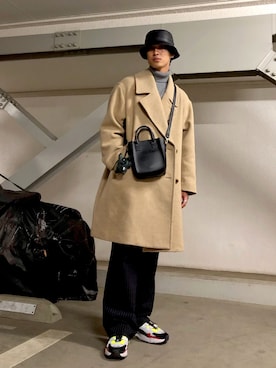 「ADER error（アーダーエラー）のアイテム（シューズ）」を使った、KULO さん（メンズ・180cm）の冬コーディネート
