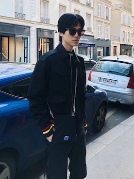 「ADER error（アーダーエラー）のアイテム」を使った、KULO さん（メンズ・180cm）の冬コーディネート