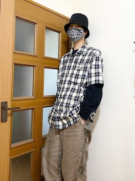 「doublet（ダブレット）のアイテム（トップス）」を使った、KULO さん（メンズ・180cm）の春コーディネート