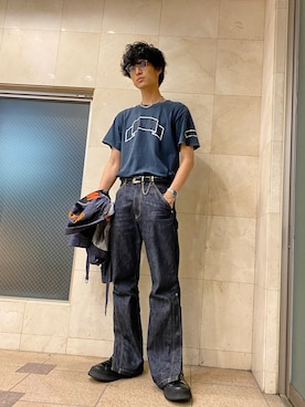「BLANC..（ブラン）のアイテム」を使った、KULO さん（メンズ・180cm）の夏コーディネート