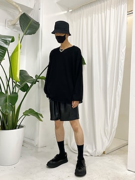 「Figments（フィグメンツ）のアイテム（パンツ）」を使った、KULO さん（メンズ・180cm）の秋コーディネート