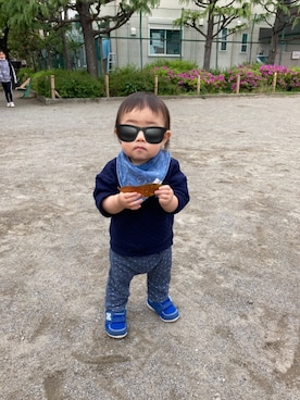 「ワントーンスタイル」｜chiyori421さん（キッズ・70cm）の春コーディネート