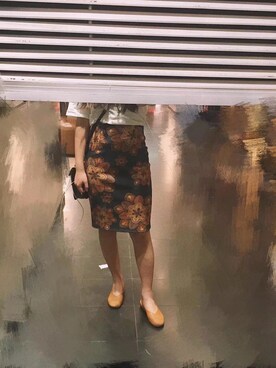 「VINTAGE（ヴィンテージ）のアイテム（スカート、その他）」を使った、WhoseRosebudさん（レディース・158cm）の夏コーディネート