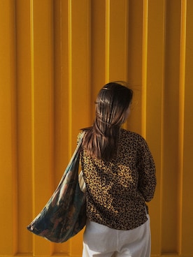 「WhoseRosebudのアイテム（ノーカラージャケット、ブラウン系）」を使った、WhoseRosebudさん（レディース・158cm）の秋コーディネート