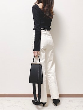 杏子anzuさん（レディース・160cm）の冬コーディネート